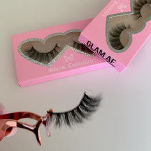 Load and play video in Gallery viewer, GLAM AF Vegan Mink Eye Lashes by Sherni Cosmetics 
