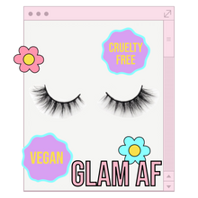 Load image into Gallery viewer, GLAM AF Vegan Mink Eye Lashes by Sherni Cosmetics 
