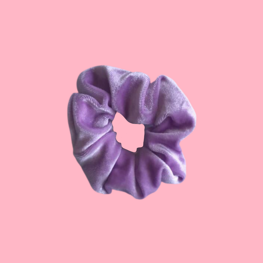 Lavender Velvet Scrunchie