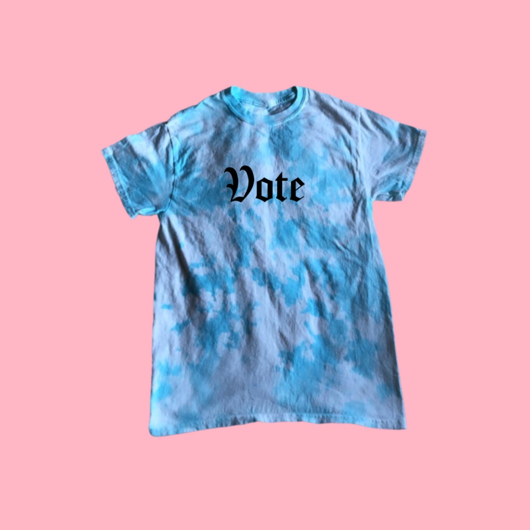 VOTE CLOUD TIE DYE TSHIRT