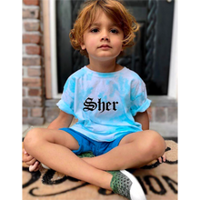 Load image into Gallery viewer, KIDS - SHER BABY BLUE CLOUD TIE DYE
