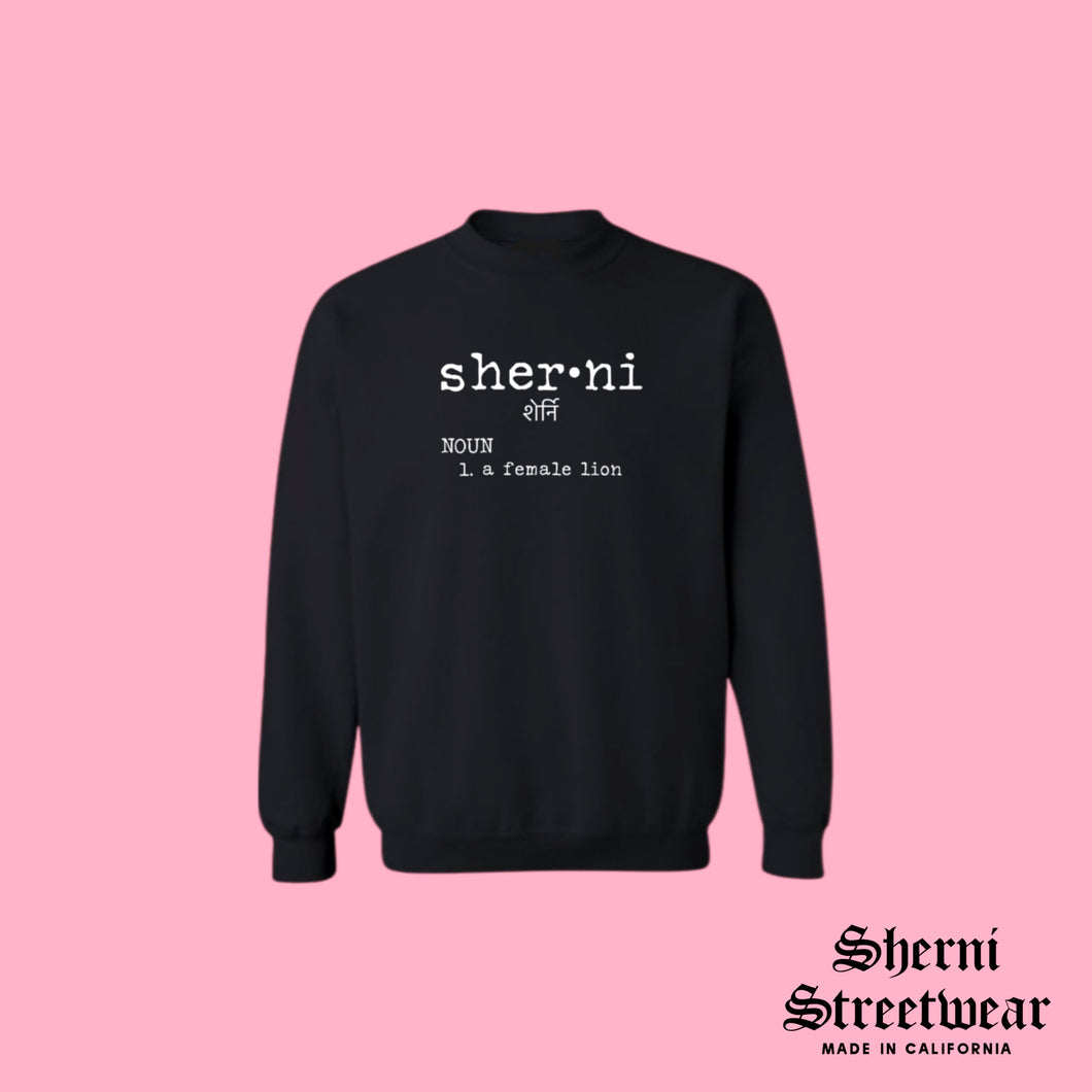 SHERNI DEFINITION BLACK CREWNECK