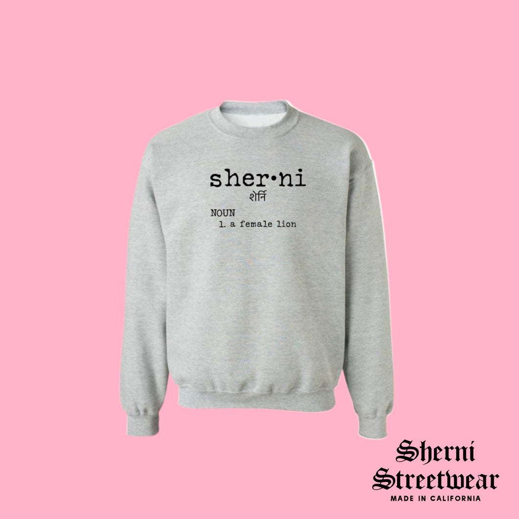 SHERNI DEFINITION GREY CREWNECK