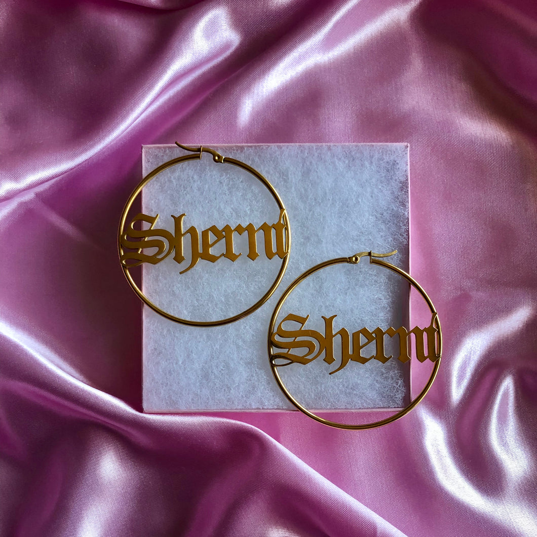 GOLD SHERNI HOOPS