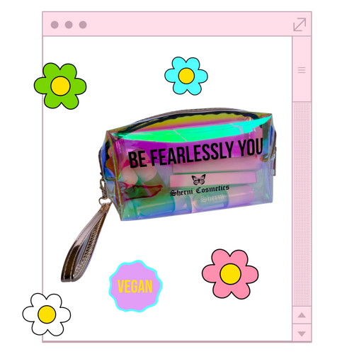 ✨Affirmation Holographic Makeup Bag