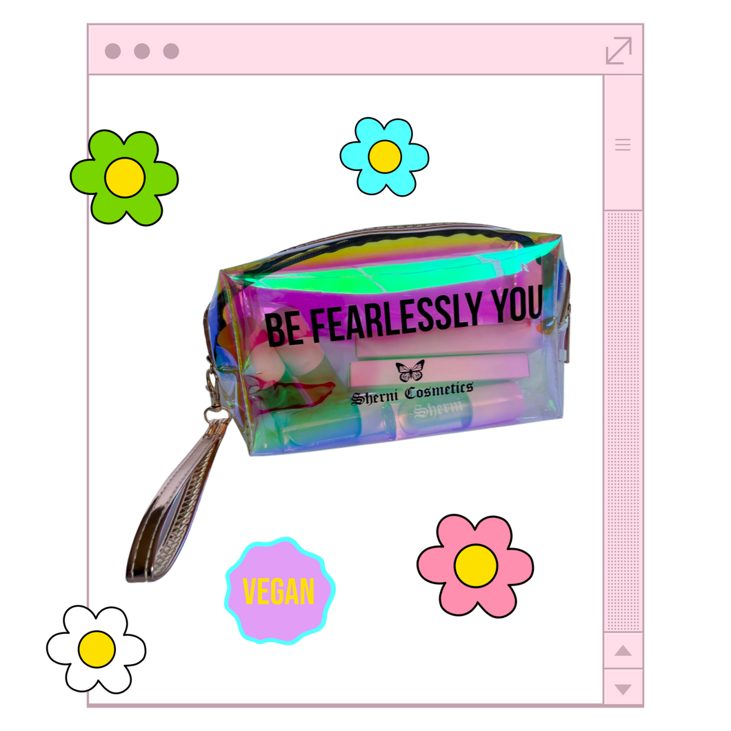 ✨Affirmation Holographic Makeup Bag