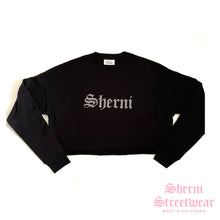 Load image into Gallery viewer, SHERNI BLING CROPPED SWEATSHIRT
